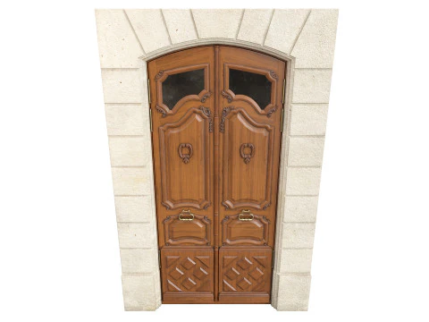 Entrance classic door 133 3D Model