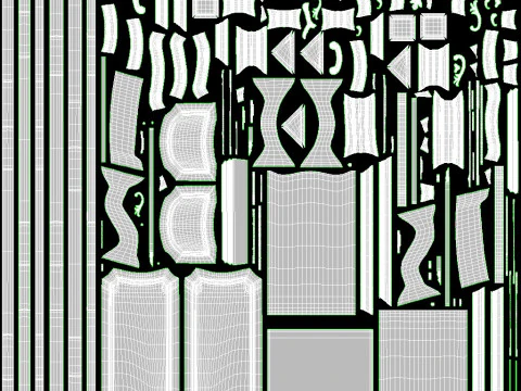 Entrance classic door 133 3D Model