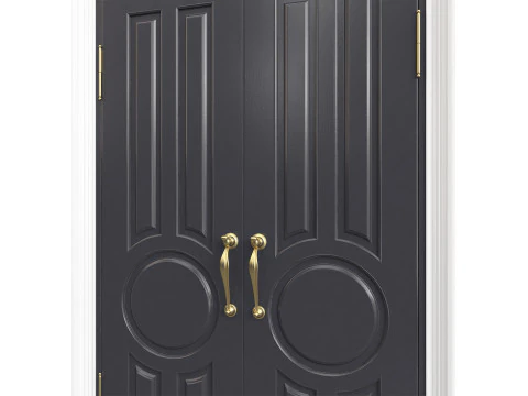 Entrance classic door 134 3D Model