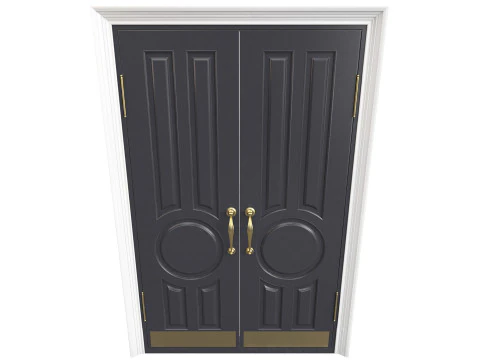 Entrance classic door 134 3D Model