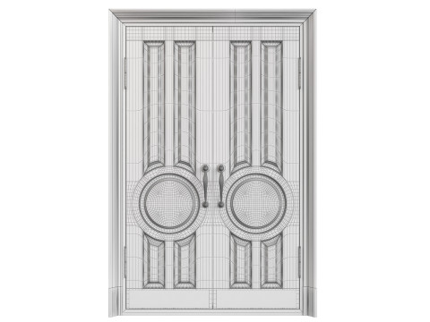 Entrance classic door 134 3D Модель