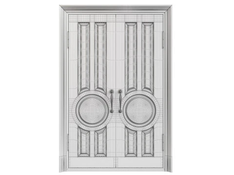 Entrance classic door 134 3D Model