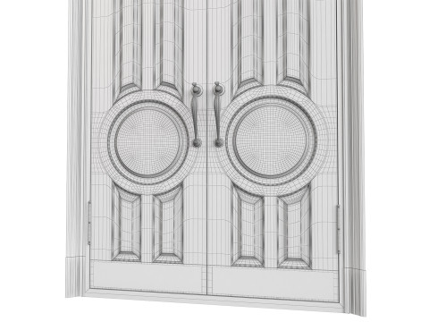 Entrance classic door 134 3D Модель