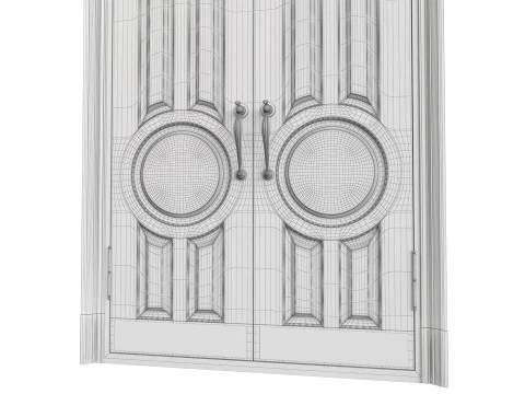 Entrance classic door 134 3D Model