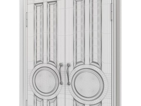 Entrance classic door 134 3D Модель
