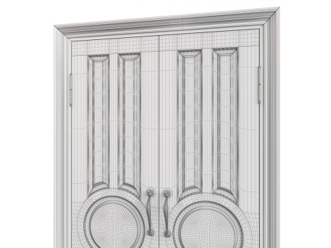 Entrance classic door 134 3D Модель