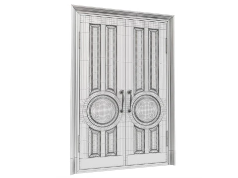 Entrance classic door 134 3D Model