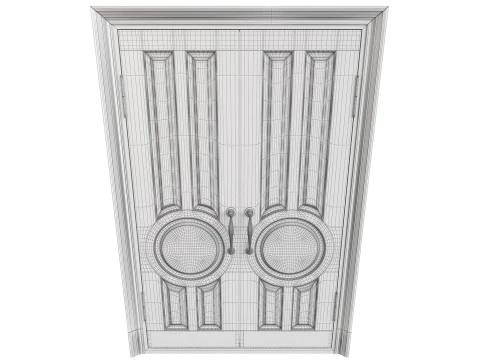 Entrance classic door 134 3D Model