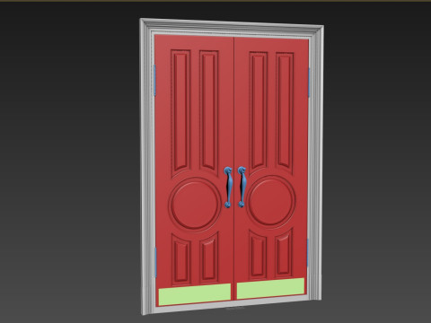 Entrance classic door 134 3D Модель