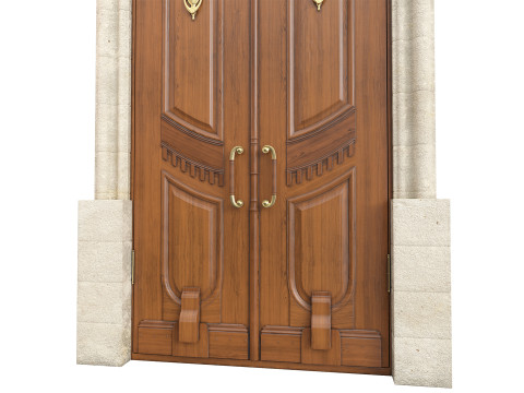 Entrance classic door 135 3D Model