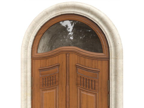 Entrance classic door 135 3D Model