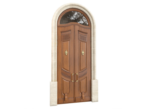 Entrance classic door 135 3D Model