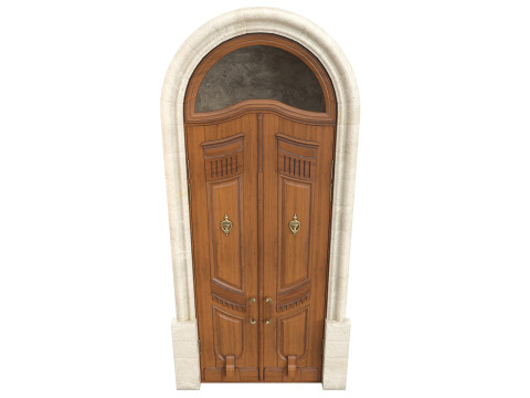 Entrance classic door 135 3D Model