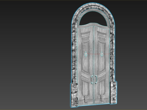 Entrance classic door 135 3D Model