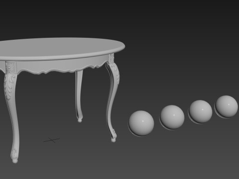 Table S Modèle 3D