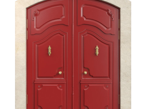 Entrance classic door 136 3D 模型