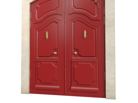 Entrance classic door 136 3D 모델