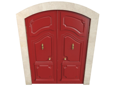 Entrance classic door 136 3D 모델