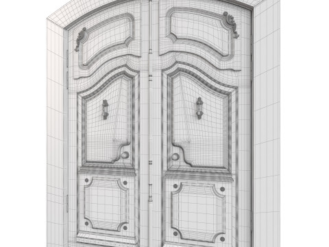 Entrance classic door 136 3D 모델