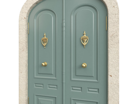 Entrance classic door 137 Model 3D