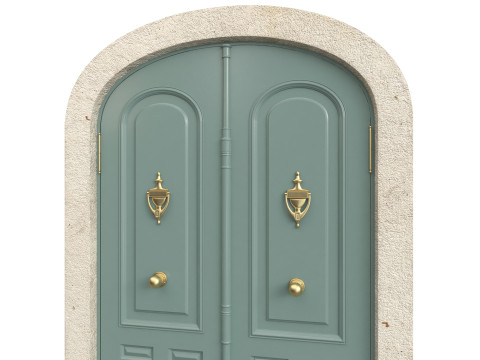 Entrance classic door 137 Model 3D