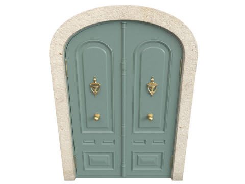 Entrance classic door 137 Model 3D