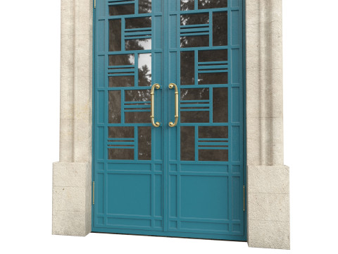 Entrance classic door 138 3D-Modell