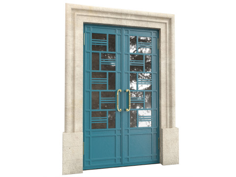 Entrance classic door 138 3D-Modell
