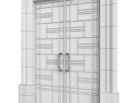 Entrance classic door 138 3D-Modell