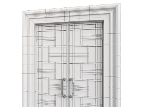 Entrance classic door 138 3D-Modell