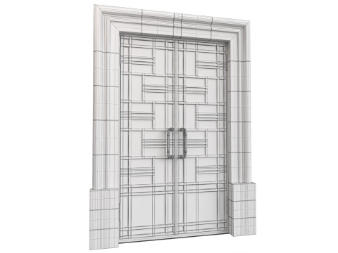 Entrance classic door 138 3D-Modell