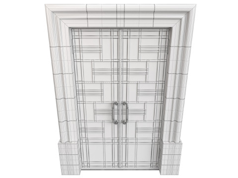 Entrance classic door 138 3D-Modell