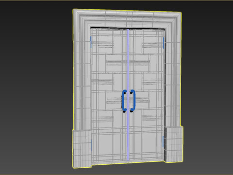 Entrance classic door 138 3D-Modell