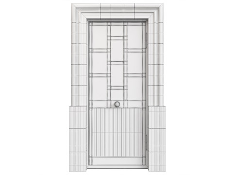 Entrance classic door 139 3D मॉडल