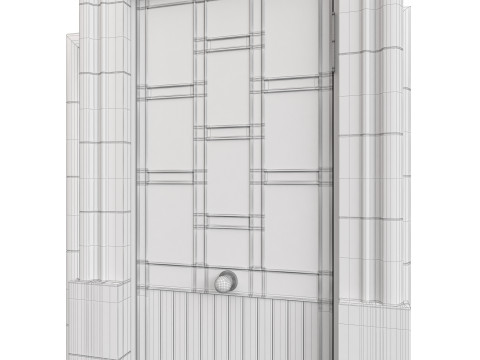Entrance classic door 139 3D मॉडल