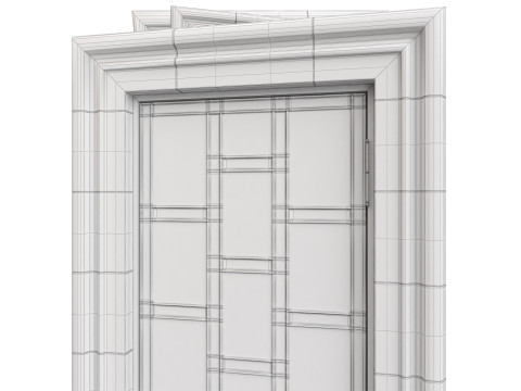 Entrance classic door 139 3D मॉडल