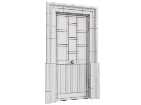 Entrance classic door 139 3D मॉडल