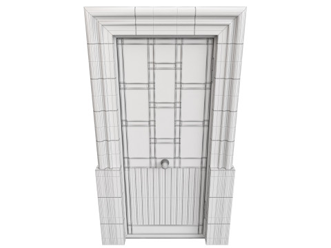 Entrance classic door 139 3D मॉडल