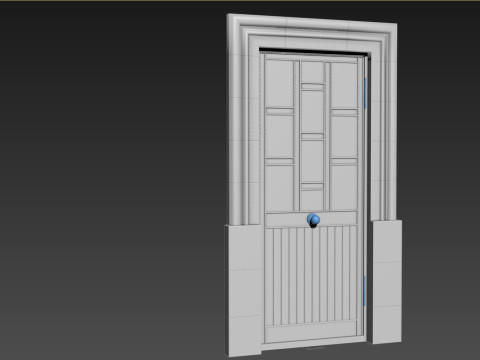 Entrance classic door 139 3D मॉडल
