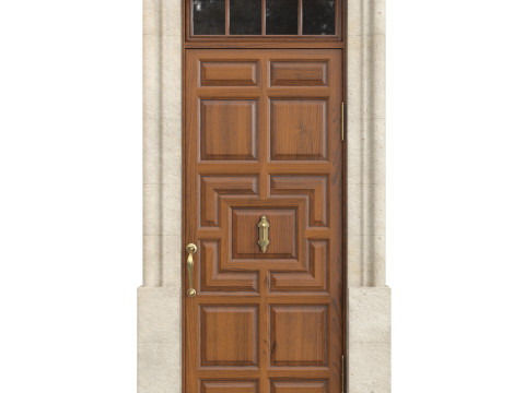 Entrance classic door 140 3D Model