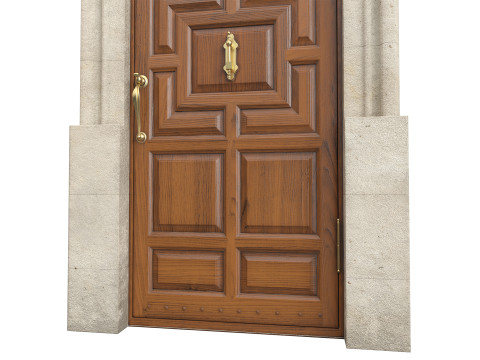 Entrance classic door 140 3D-Modell