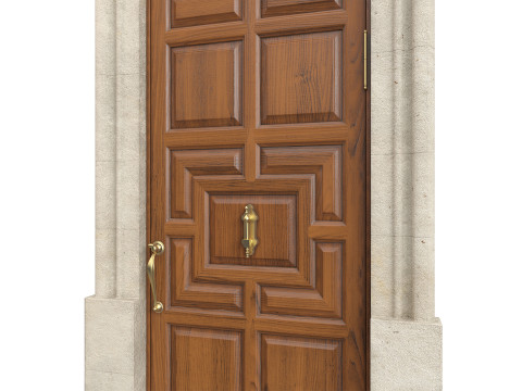 Entrance classic door 140 3D-Modell