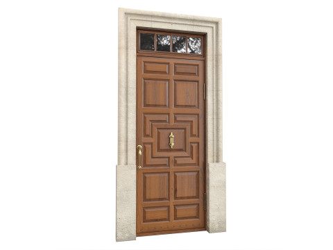 Entrance classic door 140 3D-Modell