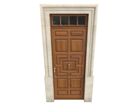 Entrance classic door 140 3D-Modell