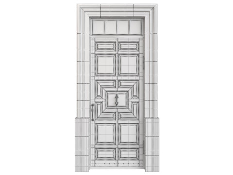 Entrance classic door 140 3D-Modell