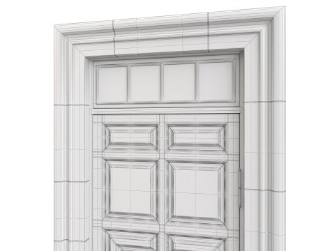Entrance classic door 140 3D-Modell