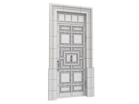 Entrance classic door 140 3D-Modell