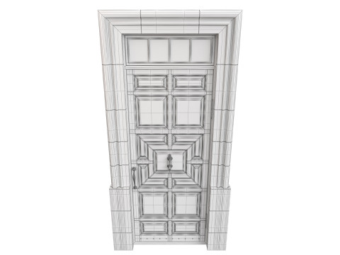Entrance classic door 140 3D-Modell