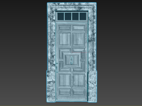 Entrance classic door 140 3D-Modell