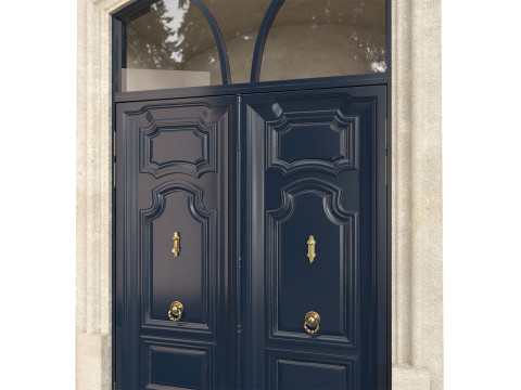 Entrance classic door 141 3D Model